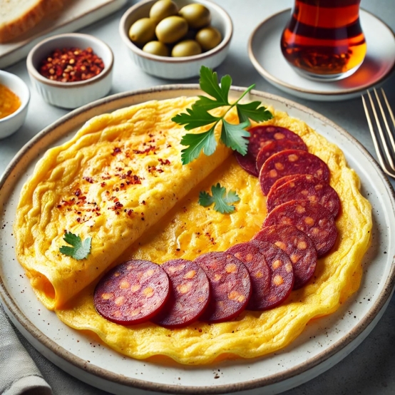 SUCUKLU OMLET